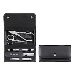 Maniküre Pediküre Set 5tlg. mit Nagelzange, Leder, schwarz, ZWILLING BEAUTY